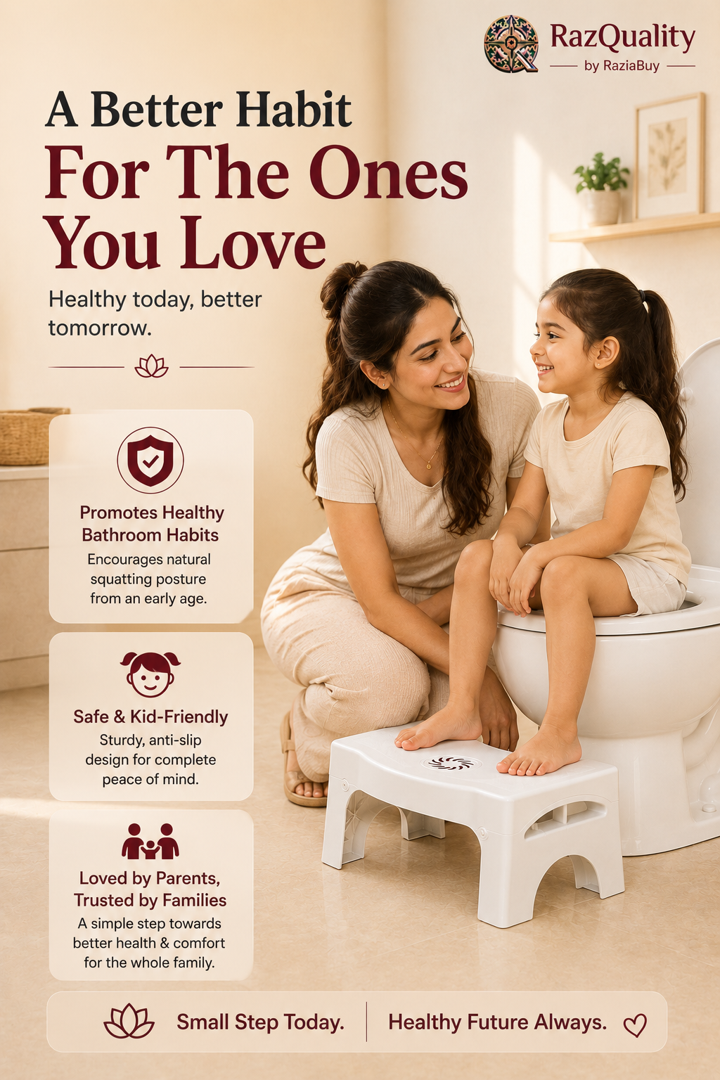 ReliefStep™ - Foldable Toilet Stool That Helps Reduce Pressure & Bathroom Time